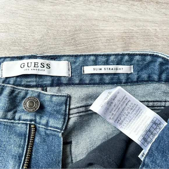 Guess Slim Straight  Distressed Jeans - Picture 6 of 16